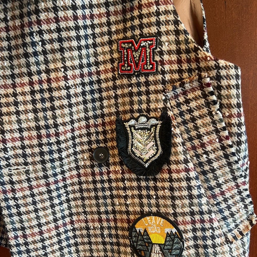 Motel Rocks Multicolor Checkered Vest - Picture 4 of 10